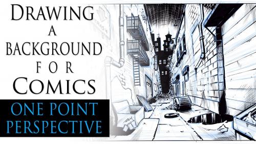 SkillShare - Drawing a Comic Book Background with One Point Perspective - 1594075904