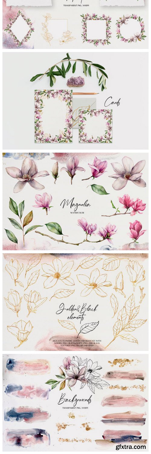 Magnolia Time Watercolor 3105075