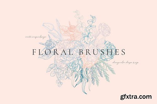 Floral Flexible Illustrator Brushes