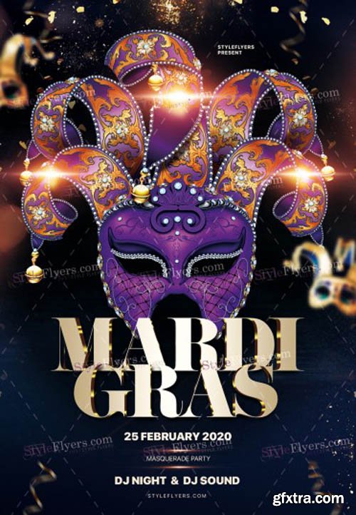 Mardi Gras V0103 2020 PSD Flyer