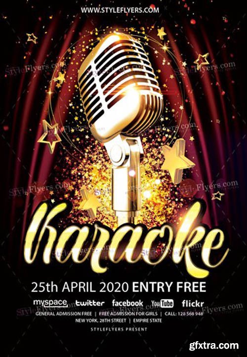 Karaoke V0103 2020 PSD Flyer Template