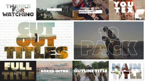 Videohive - Large Cut Out Titles