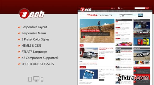 SmartAddons - SJ Tech v3.9.6 - Responsive Joomla news magazine Template for Tech