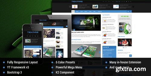 ThemeForest - Tekmag v3.9.6 - Technology News/Magazine Joomla Template - 9581880