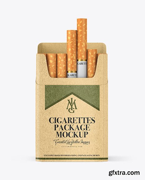 Kraft Cigarette Pack Mockup 56394