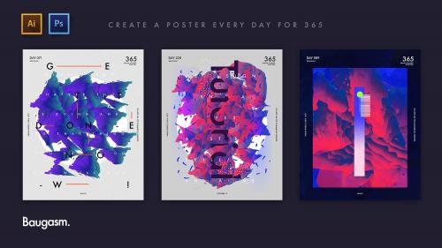 SkillShare - Baugasm™ Series #3 - Create an Abstract Poster with Gradient Shapes - 1767176145