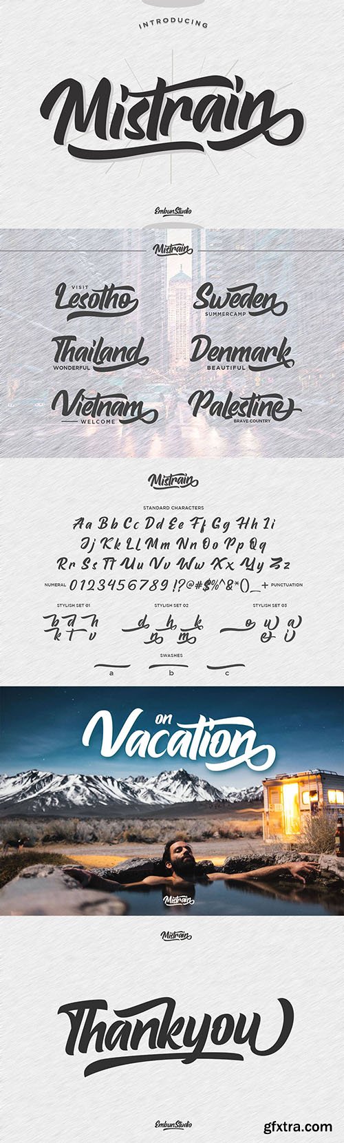 Mistrain Modern Script Font