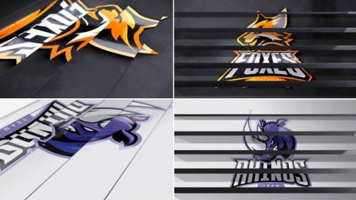 Videohive - Panel Flip Logo Reveal