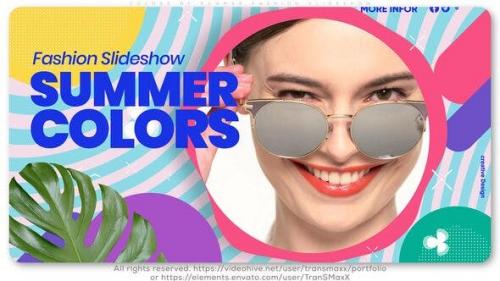 Videohive - Colors of Summer Fashion Slideshow