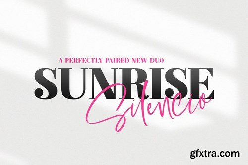 CM - Sunrise Silencio Font Duo 4629367