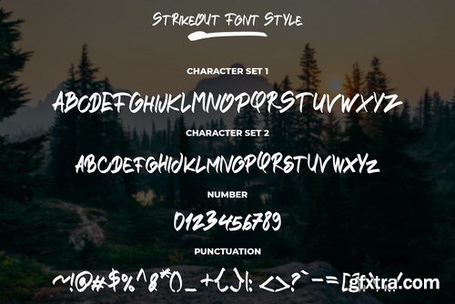 STRIKEOUT Font