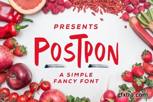 Postpon - Simple Fancy Font