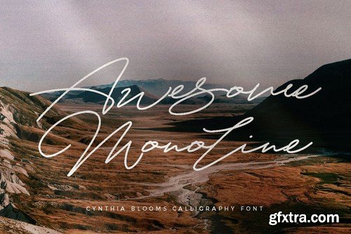 Cynthia Blooms - Monoline Signature logotype