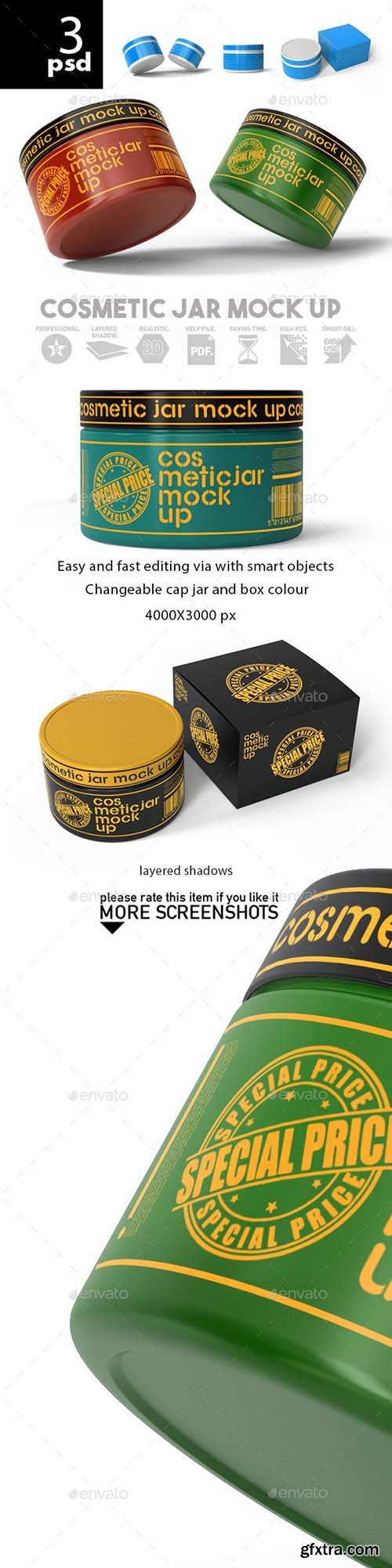 Graphicriver - Cosmetic Jar Mock Up 25804416