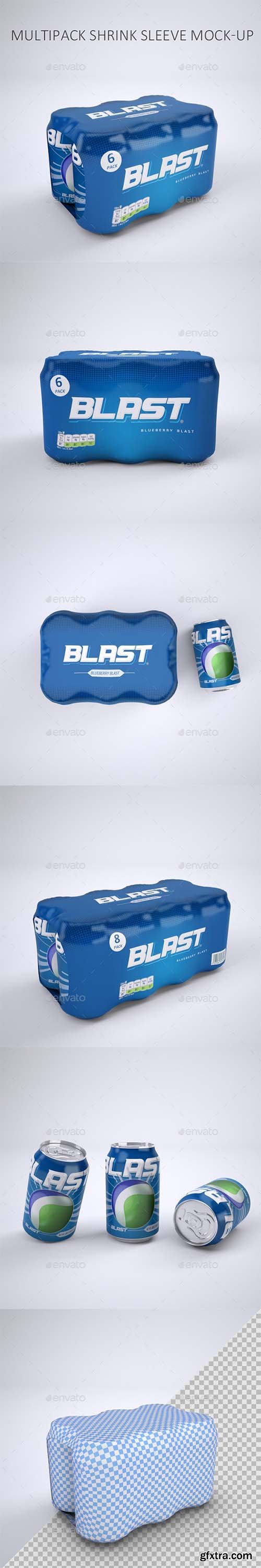 Graphicriver - Multipack of Cans Shrink Sleeve Mock-Up 25879006