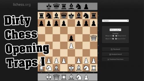 SkillShare - Dirty Chess Opening Traps - The Patzer Opening / 1. e4 e5 2. Qh5?! - 1307136953