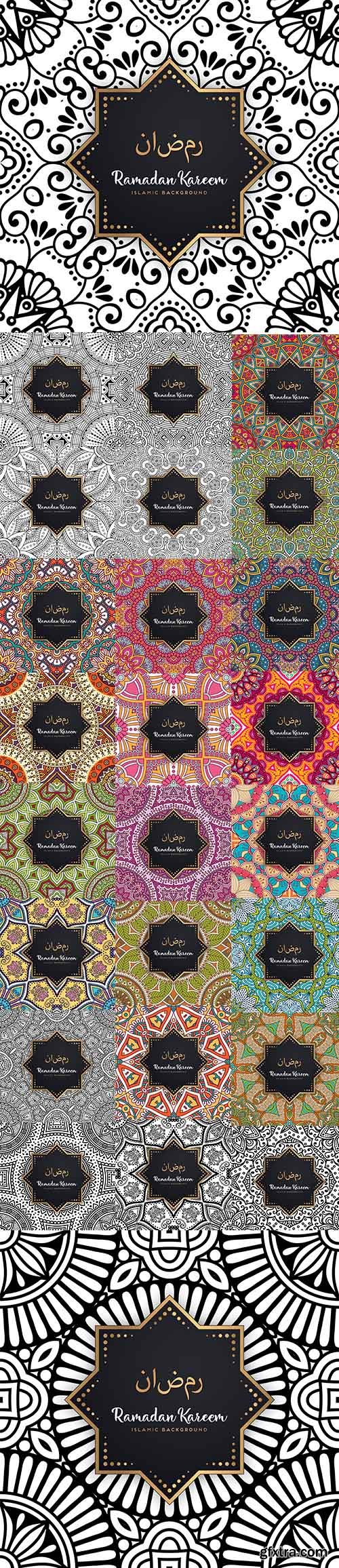 Beautiful Ramadan Kareem Seamless Pattern Background