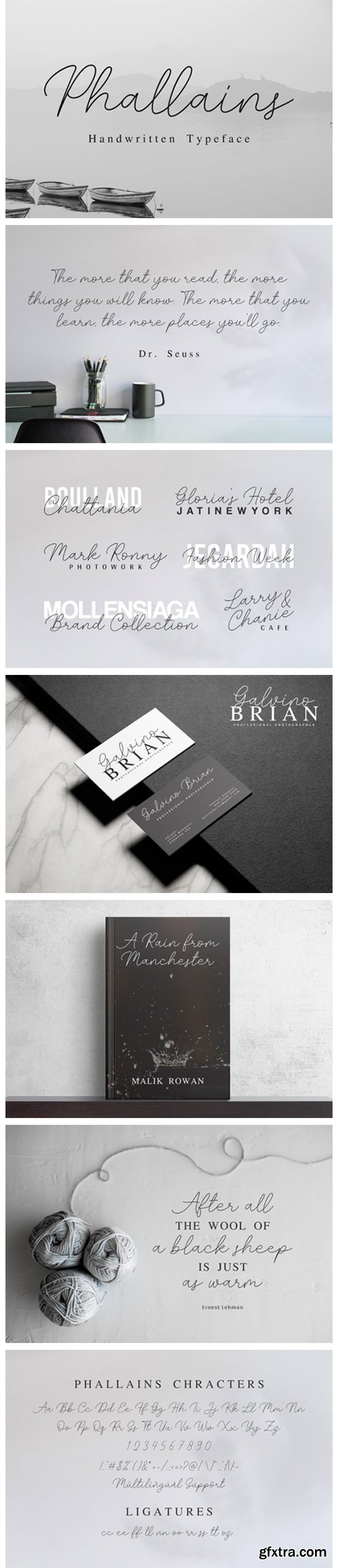 Phallain Script Font