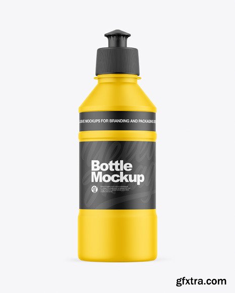 Matte Plastic Bottle Mockup 56393