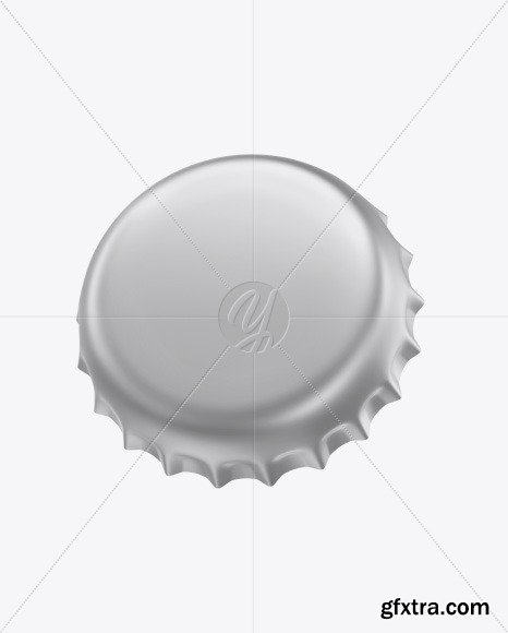 Matte Metallic Bottle Cap Mockup 56192