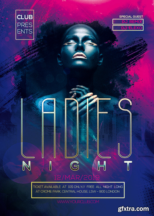 ladies-party-flyer_30996-866