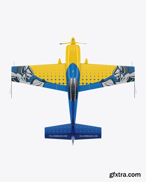 Sport Airplane Mockup - Top View 56259