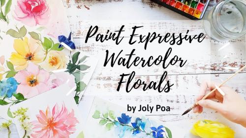 SkillShare - Dance with Your Brush: Paint Expressive Watercolor Florals - 1044393033