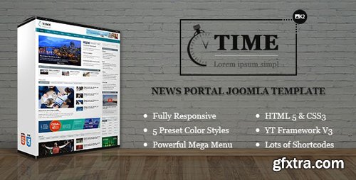 ThemeForest - Time v3.9.6 - Responsive News Portal Joomla Template - 11035698