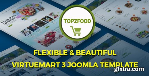 ThemeForest - TopzFood v3.9.6 - Multipurpose VirtueMart eCommerce Joomla Templates - 19909997