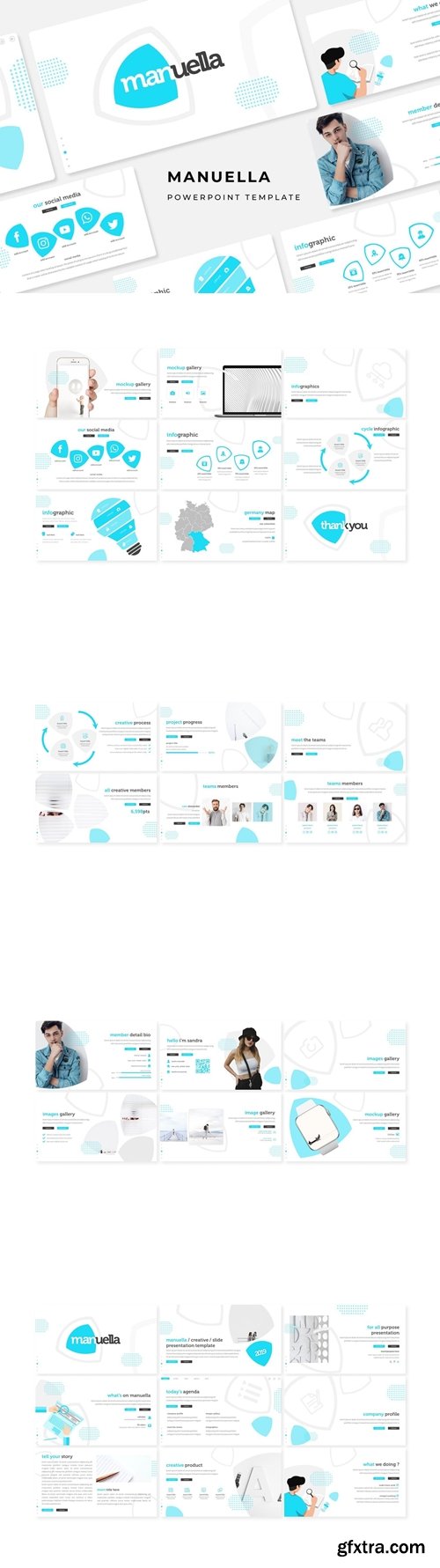 Manuella Powerpoint, Keynote and Google Slides Templates