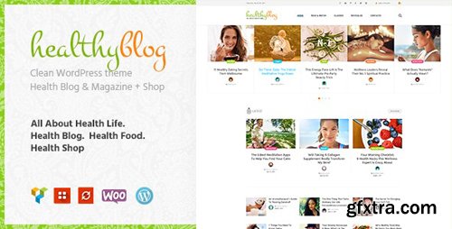 ThemeForest - Healthy Living v1.2.2 - Blog with Online Store WordPress Theme - 20488411