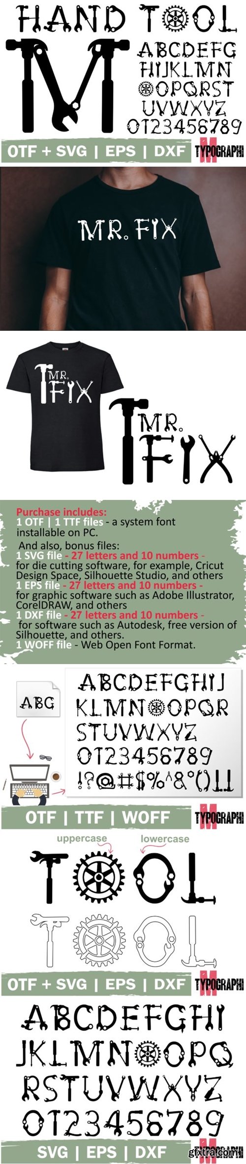 Hand Tool Font