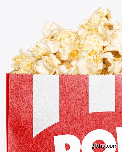 Paper Package w/ Popcorn Mockup 56466