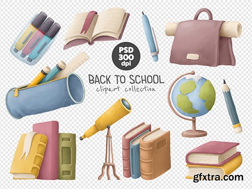 Back to School Clipart Collection