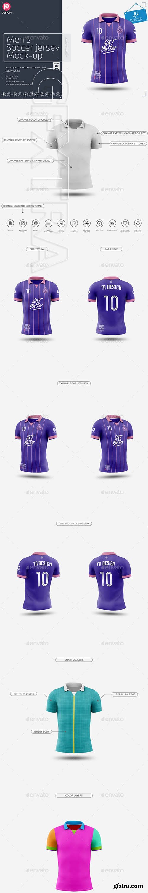 Download Download Mens Soccer Jersey Mockup Front View Of Polo ...