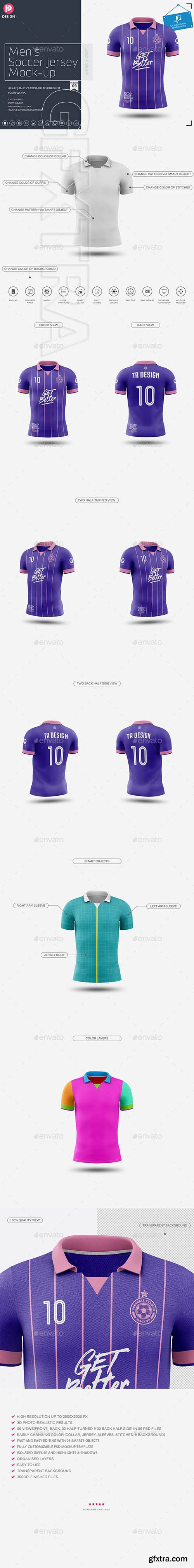 Graphicriver - Men’s Soccer Jersey Mockup V9 25799854