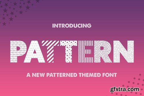 Pattern Silhouette Font