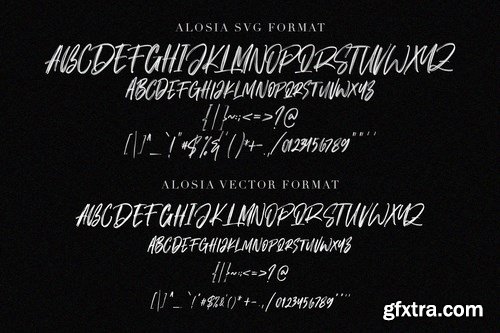 Alosia SVG Brush Font Free Sans