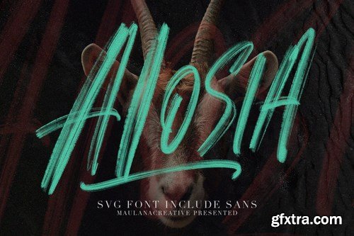 Alosia SVG Brush Font Free Sans