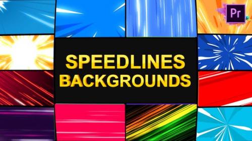 Videohive - Speedlines Backgrounds | Premiere Pro MOGRT