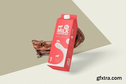 Juice Carton Box Packaging Mockups