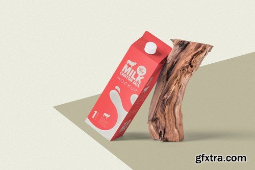 Juice Carton Box Packaging Mockups