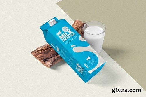 Juice Carton Box Packaging Mockups