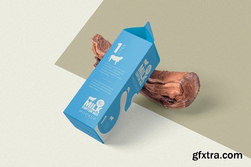 Juice Carton Box Packaging Mockups