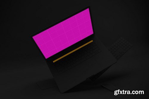 Dark Macbook Pro Mockup V.3