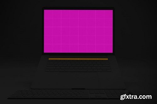 Dark Macbook Pro Mockup V.3