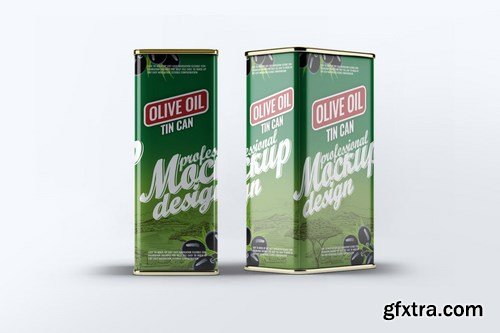 Tin Can Olive Oil Mock-Up