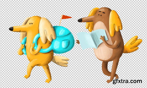 travelling-cartoon-dogs-clipart_147671-54