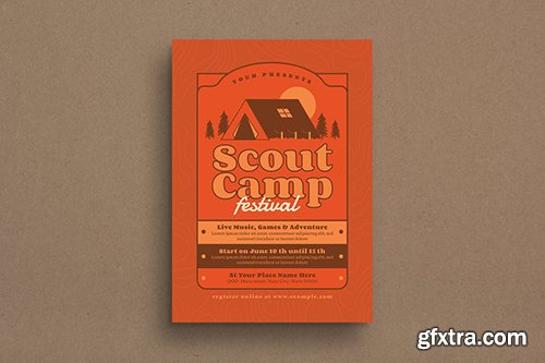 Scout Camp Event Flyer