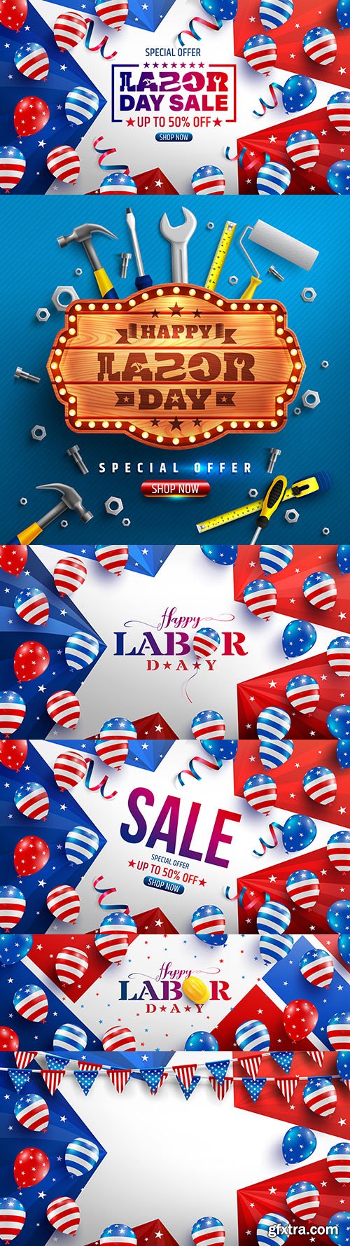 Happy Labor Day USA design background poster sale
